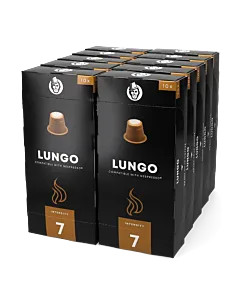 Startpakke med 100 plastkapsler Kaffekapslen Lungo for Nespresso