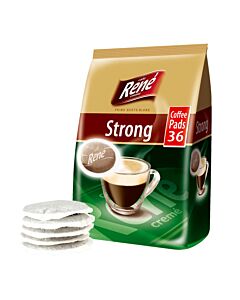 Café René Strong Big Pack pakke og pods til Senseo