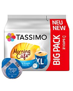 Morning Café Mild & Smooth XL pakke og kapsel til Tassimo
