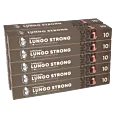 Pakke med 100 aluminiumskapsler Kaffekapslen Lungo Strong for Nespresso