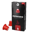 Kaffekapslen Espresso pakke og kapsel til Nespresso®