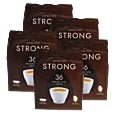 5 pakker med Kaffekapslen Strong Medium for Senseo