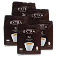 5 pakker med Kaffekapslen Extra Strong Medium for Senseo