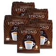 5 pakker med Kaffekapslen Strong Extra Large for Senseo