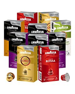 Startpakke til Nespresso med aluminiumskapsler fra Lavazza 